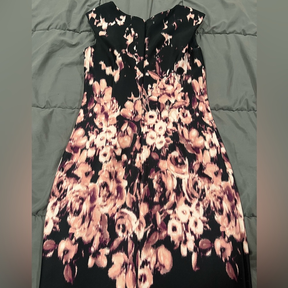 Floral Black and Pink Dress Size 4 - Picture 2 of 6